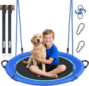 Hapfan 40" Saucer Tree Swing for Kids and Adults, Disc Round Swing for Kids Outdoor with Swivel, UV-Resistant Textilene Fabric, 700 lb Weight Capacity, 9.8 FT Hanging Straps, 2-Year Warranty (Blue) by TinyTreasures Baby Boutique