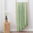 inhand Sage Green Throw Blanket for Couch, Soft Living Room Home Decor Knitted Blanket with Tassel, Outdoor Lightweight Breathable Summer Blanket, Farmhouse Warm Woven Decorative, 50"x60" by CozyNest Decor