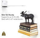 Floating Invisible Bookshelf Wall Mounted (Set of 4) - Aluminum - Turn Books into Floating Shelves by CozyNest Decor