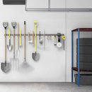 TORACK Metal Wall-Mounted Garden Tool Organizer for Garage, Mop and Broom Holder, Yard Tool Storage Rack for Rakes, Shovels, Mops, Brooms (4 Rails, 16 Hooks) by GreenHaven Gardens