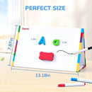 JoyCat Classroom Magnetic Letters Kit 248 Pcs with Double-Side 3D Foldable Magnetic Board - Foam Alphabet Letters&Numbers for Kids Spelling and Learning, Letter Board Tabletop Easel by TinyTreasures Baby Boutique