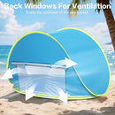 Baby Beach Tent Canopy: with Inflatable Kiddie Swimming Pool Toys - UPF50+ UV Protection Pop Up Sun Shelter Tent & Small Pool - Beach Essentials for Infant Toddlers by TinyTreasures Baby Boutique
