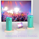 Ortizan Portable Bluetooth Speakers, IPX7 Waterproof Wireless Speaker with 24W Loud Stereo Sound, Outdoor Speaker with Bluetooth 5.3, Deep Bass, RGB Lights, Dual Pairing, 30H Playtime for Home, Party by TinyTreasures Baby Boutique
