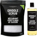 CARON & DOUCET - 100% Plant-Based Griddle Cleaning Soap and Salt Scrub Set: Best for Removing Rust & Cleaning Burnt On Food While Seasoning Griddle by CozyNest Decor