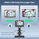 JL246PS 3 Lens 7'' HDMI Digital Microscope 4000X, Biological Microscope for Adults Kids with Prepared Slides, UHD 2160P Video, Full Coin Microscope for Error Coins, Windows Compatible, 32GB by TinyTreasures Baby Boutique