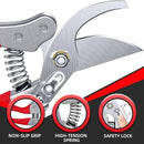 Pruning Shears for Gardening - DECERK 8.5" Professional Bypass Garden Scissors & Clippers, Heavy Duty Hand Held Pruners for Branch & Tree Trimming, Gardening Gifts for Women Men, 2025 Gardener Tools by GreenHaven Gardens