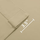 Joydeco Custom Blackout Curtains for Bedroom, 1 Panel Room Darkening Curtains & Drapes for Living Room Window Rod Pocket Back Tab (Custom Size,Beige) by TinyTreasures Baby Boutique