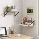 Fun Memories Floating Shelves Set of 2, 16" W x 12" D, White Ledges for Bedroom, Bathroom, 12" Deep Bookshelf Wall Mounted by CozyNest Decor