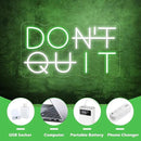 Don't Quit LED Neon Sign for Wall Decor, DO IT Neon Lights Party Decorations, USB Powered Switch LED Lights Adjustable for Office, Gym, Man Cave, Gamer Room Decor by CozyNest Decor