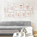 Homeforia 24x30 Frame Rose Gold, High End Metal 24x30 Picture Frames with Mat 18x24 inch Photo, 24 x 30 Rose Gold Poster Frame Matted to 18 by 24, 30x24 Large Frame, Tempered Glass, Wall Kit, Set of 1 by CozyNest Decor