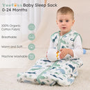 Yoofoss Baby Sleep Sack 12-18 Months, 1.5 Tog Baby Wearable Blanket with 2-Way Zipper, 100% Cotton Organic Fabric Winter Infant Sleeping Sack, Warm Soft Comfy by TinyTreasures Baby Boutique