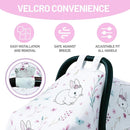 80S Muslin Car Seat Cover for Babies - Soft & Breathable Infant Carrier Canopy, Lightweight Sunshade for Summer, Universal Fit for Baby Boys & Girls by TinyTreasures Baby Boutique