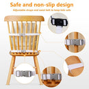 Toddler Booster Seat for Dining Table, Booster Seat for Table, 12.6x3.34 Inch Portable High Chair for Travel, HOSEASCA Compact Lightweight Travel Booster Seat with Adjustable Straps for Baby(Beige) by TinyTreasures Baby Boutique
