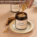 Auelife Fall Candle, Sweet Cinnamon Scented Candle, Fall Scents Soy Candles for Home Scented - Autumn Candles Gifts Set for Men and Women, Holiday, Thanksgiving, 7oz by CozyNest Decor