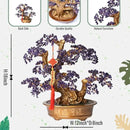 Natural Amethyst Gemstone Crystal Bonsai Tree of Life （1,350 Gemstone Count） Large Feng Shui Money Chakra Tree for Luck and Wealth Desk Decoration 20 Inches by GreenHaven Gardens