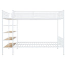 Bunk Bed With 5 Tier Shelves by Unique Piece Furniture
