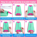 Arts and Crafts for Kids Ages 8-12,Friendship Bracelet Making Kit for Girl,Kids Jewelry Making Kit with 28 Pre-Cut Threads,Christmas Birthday Gifts for Ages 6 7 8 9 10 11 12 Year Old Green Rose by TinyTreasures Baby Boutique