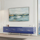 TV Stand With Slatted Drawers