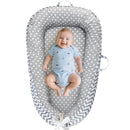 Baby Lounger - Baby Lounger for Newborn 0-24 Months, Breathable and Soft Cotton Cover Baby Nest, Portable Cozy Tummy Time Lounger for Home and Travel, Ideal Baby Essentials & Shower Gifts by TinyTreasures Baby Boutique