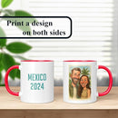Personalized Coffee Mug, Custom Photo Caricature Gift, Funny Customized Coffee Gift for Men & Women, Custom Mugs with Pictures, Red 11oz Customized Ceramic Tea Cup by TinyTreasures Baby Boutique