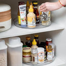 URALFA 2-Pack Lazy Susan Cabinet Organizer, Plastic Rotating Round Lazy Susan Turntable for Cabinet, Pantry, Countertop, Table, Fridge, 10.5 Inch by CozyNest Decor