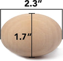 CALPALMY 24 Pieces Wooden Eggs - Life-Size, Reusable Fake Easter Eggs for Painting, Decorating, Crafting, Pretend Play, Faux Food Display, Nest Box Training by TinyTreasures Baby Boutique