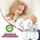 Electric Breast Pump, 3 Modes 9 Levels,Whisper-Quiet Electric Breast Pump, Anti-Backflow, Touchscreen LED，Portable for Home & Travel by TinyTreasures Baby Boutique