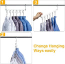 HOUSE DAY Space Saving Hangers for Clothes 20 Pack, Heavy Duty Hanger Organizer | 30 Lbs Capacity |, Metal Magic Hanger, Sturdy Multi Hangers, Closet Space Saver Closet Organizers and Storage by CozyNest Decor