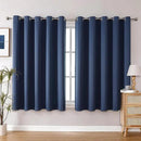 ChrisDowa Blackout Curtains 70 inches Wide for Bedroom - 2 Panels Set Extra Wide Grommet Thermal Insulated Room Darkening Curtains for Living Room (Stone Blue, 70 x 63 Inch) by CozyNest Decor