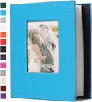 RECUTMS Photo Album 4x6 Pockets Leather Cover Photo Album Book Holds 52 Vertical 4x6 Photos Picture Book for Wedding Family Baby (Sky Blue) by TinyTreasures Baby Boutique