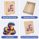 Wooden Puzzle for Adults, Snake Wooden Jigsaw Puzzles(16.6 * 16.9in-500pcs), Unique Shape Animal Adult Puzzles,Irregular Wood Puzzles Best Gift for Adults and Kids Family Game by TinyTreasures Baby Boutique