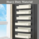 6 Pack Magnetic Spice Rack Organizer for Refrigerator and Oven, Cream White Fridge Organizers and Storage for Kitchen by CozyNest Decor