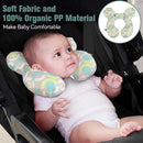KAKIBLIN Baby Travel Pillow,Neck Pillows for Car Seat,Upgraded Baby Head Pillow,Toddler Head and Neck Support Pillow for Car Seat, Pushchair,Travel (Circle) by TinyTreasures Baby Boutique