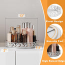 Lazy Susan Turntable Organizer, 13 inch Large Rotating Spice Rack Lazy Susan for Dining Table Top Cabinet Countertop Pantry Kitchen Cupboard Bathroom White by CozyNest Decor
