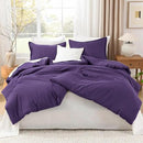 Litanika Purple Comforter Set Twin/Twin XL Size, 2 Pieces Lightweight Solid Bedding Comforter Set, All Season Fluffy Bed Set (66x90In Comforter & 1 Pillowcase) by CozyNest Decor