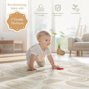 PopsyKosy Super 1 Inch Thick Premium Quality Exercise & Baby Foam Play Mats - Expandable & Large Non-Toxic Odorless Floor Mat - 6 Tiles Spacious 6x4ft - Peel-Resistant - Desert Sand by TinyTreasures Baby Boutique