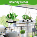 SUREAM 2 Packs Indoor Outdoor Hanging Plant Holder, Plant Holder Shelf with Large Tray, Plant Hanging Basket for Indoor Outdoor Plants, Window Wall Ceiling Home Decor (No Plant/Pot Included) by GreenHaven Gardens