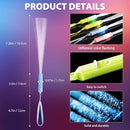 28 Pcs Sparkler Firework Sticks Glow Fiber Optic Wands, LED Flashing Sticks Light Up Toy for Adults Kids, Glow in The Dark Party Supplies Favor Bulk Magic Rave Decoration for Wedding Christmas Easter by TinyTreasures Baby Boutique