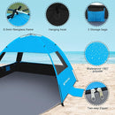 Venustas Beach Tent Sun Shelter for 3/4-5/6-7/8-10 Person, UPF 50+ UV Protection Beach Canopy, Lightweight and Easy Setup Cabana, Portable Shade Tent by TinyTreasures Baby Boutique