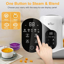 BEAR 2024 Baby Food Maker | One Step Baby Food Processor Steamer Puree Blender | Auto Cooking & Grinding | Baby Food Puree Maker with Self Cleans | Touch Screen Control, White by TinyTreasures Baby Boutique