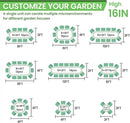 FRIZIONE 2pcs 9 in 1 Tall 8x2ft Galvanized Raised Garden Bed Outdoor,Steel Garden Bed for Vegetables,Above Ground Garden Box for Flower,Metal Raised Beds for Gardening by GreenHaven Gardens