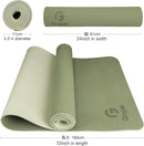 Yoga Mat Non Slip, Eco Friendly Fitness Exercise Mat with Carrying Strap,Pro Yoga Mats for Women,Workout Mats for Home, Pilates and Floor Exercises by TinyTreasures Baby Boutique