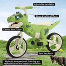 Dinosaur-Themed Toddler Balance Bike Toys for 2-7 Year Old Girls & Boys - Music & Lighting Effects, No-Pedal Training Bike, Best Gifts for Kids with Carbon Steel Frame & Adjustable Handlebar by TinyTreasures Baby Boutique