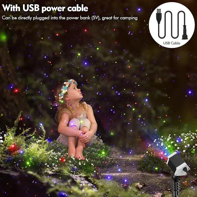 Laser Projector Firefly Lights, Motion Christmas Light with Remote Control, Waterproof Garden Decorative Lights for Indoor/Outdoor, Garden, Park, Patio, photo 7 of 8