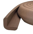 Kidkusion Baby Proof Edge Guards for Safety | Made in The USA | 48 Feet | Brown | Edge Protectors for Furniture, Tables, Fireplaces | Heavy Duty Tape Included by TinyTreasures Baby Boutique
