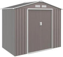 Outsunny 7' x 4' Outdoor Storage Shed, Garden Tool Metal Shed with Foundation Kit, Double Lockable Door, Air Vents and Sloping Roof, for Backyard, Patio, Lawn, Gray by GreenHaven Gardens
