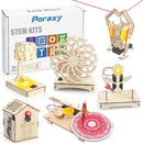 Poraxy 6 in 1 STEM Toys for Kids Ages 8-12, STEM Kits, 3D Wooden Puzzles, Educational Science Projects Building Model Kits, Birthday Gifts for Boys and Girls Ages 7 8 9 10 11 12 13 Years Old by TinyTreasures Baby Boutique