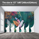 Colorful Banana Leaf Wall murals Peel and Stick Wallpaper for Bedroom Living Room - 96"x137" by CozyNest Decor