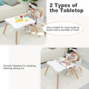 Baby High Chair, 7 in 1 Convertible High Chairs for Babies and Toddlers, Kids Learning Table, Building Block Table, Toddler Dining Chair with 360° Rotating Seat, 5-Point Safety Harness (Khaki) by TinyTreasures Baby Boutique