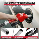 Fuel Hose Reel, Retractable 1" x 50' Extra Long Diesel Hose, 300 PSI Industrial Carbon Steel Diesel Hose Reel Auto Swivel Rewind with Fueling Nozzle for Vehicle Tank Truck Trailer Ship by GreenHaven Gardens